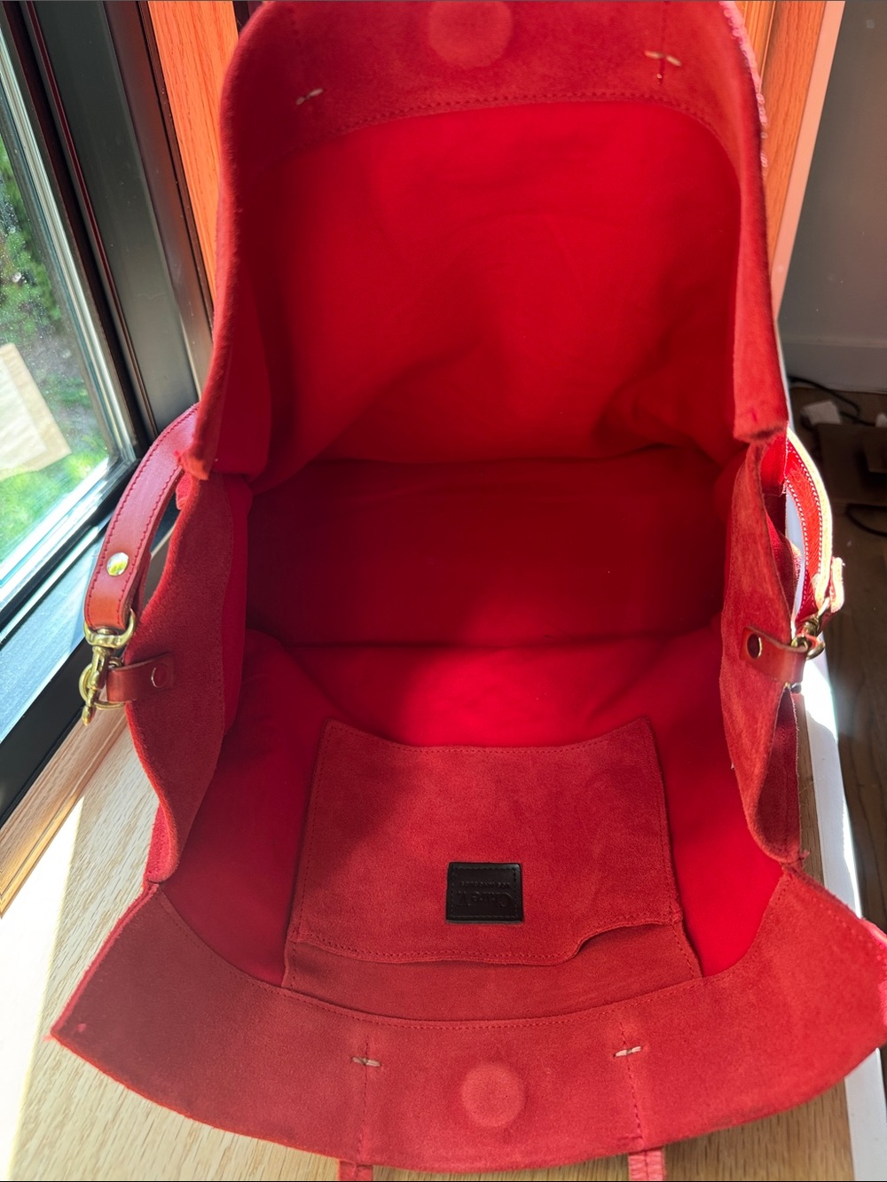 Clare V. Red suede bag - Picture 3 of 8